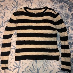 Black & White Striped Sweater